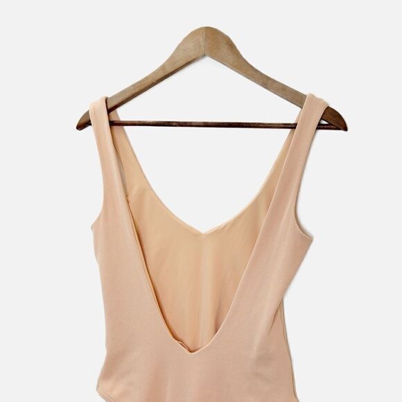 L Space Arizona Ribbed One Piece Swimsuit Desert Rose Size 8 - Picture 8 of 15